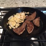 Pan Fried Venison Liver and Onions