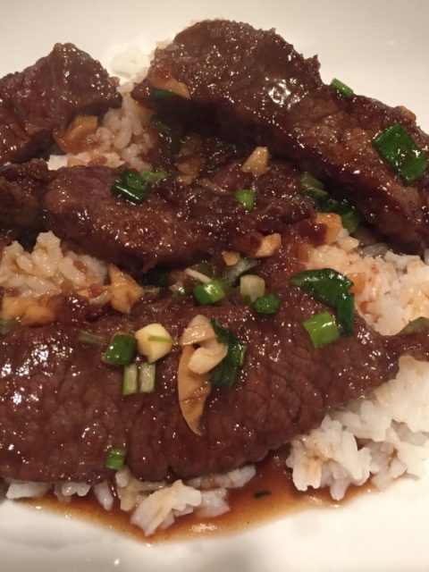 Mongolian Beef Style Venison